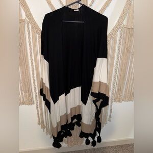 Anna & Ava Black Open Cardigan